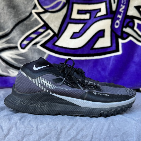 Size 11.5 - Nike Pegasus Trail 4‎ GTX Shoes Mens Black Waterproof Running - Picture 5 of 13